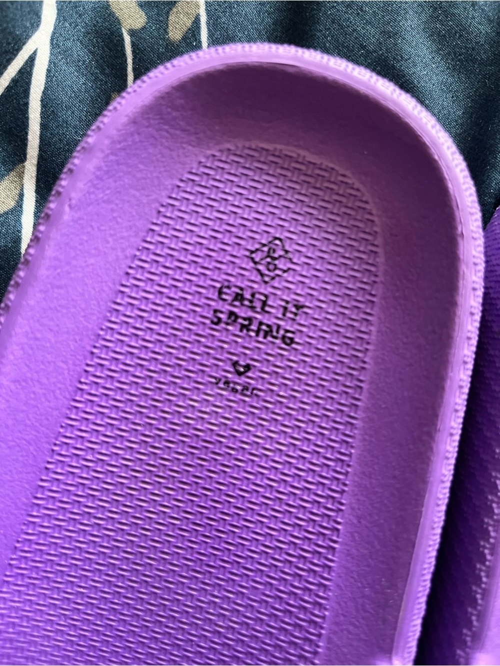 Call It Spring Purple Slide Sandals - Picture 2 of 4